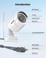 ANNKE 2MP/1080P 4-in-1 CCTV Analog Add-on Security Camera Outdoor, White | AHD/TVI/CVI/CVBS Signals Bullet Cam, 100ft Clear B & W Night Vision, Power Adapter BNC Cable Not Included, Home Surveillance - Image 9