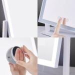 HIEEY Lighted Makeup Mirror, 17.3" x 13" Hollywood Vanity Mirror with Lights, Three Color Lighting Modes, and 5X Magnification Mirror, Smart Touch Control, 360°Rotation (White,Gift Box) - Image 6