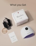 MelodySusie UV Nail Lamp P-Plus30F for Fast Curing Gel Nail Polish | 36W,3 Timer Settings,Smart Sensor,LCD Display,99s Low-Heat Mode,30 UV/LED Beads,Jelly Gel,Base Top Coat,for Beginners at Home - Image 8