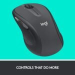 Logitech M510 Full Size Ambidextrous 2.4 GHz Wireless Mouse | 2.4 GHz USB-A Nano Receiver, tilt-to-scroll function, 2-year battery life, Windows Mac Linux compatible, certified for Chrome - Image 5