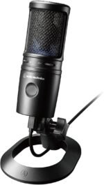 Audio-Technica AT2020USB-X Cardioid Condenser USB Microphone | Cardioid condenser microphone with 24-bit/96 kHz resolution for podcasting, streaming and content creation - Image 2