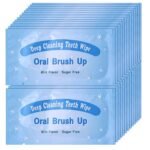 100pcs Disposable Textured Deep Cleaning Teeth Wipes Finger Brush Oral Brush Clean Wipes - Image 2