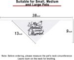 Engagement Gift, My Humans are Getting Married Dog Bandana, Wedding Photo Prop, Pet Scarf, Dog Engagement Announcement, Pet Accessories (Black) - Image 5