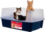 IRIS USA XX-Large Side Entry Cat Litter Box, Navy | Multi-Cat Use, Extended Length Design, Extra Room Interior, Jumbo Capacity Pan, Comfortable Space, Multiple Cat Ready - Image 2