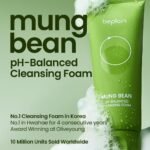 beplain Mung Bean pH-Balanced Cleansing Foam for Sensitive Skin, 5.4 fl oz - Image 3