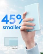 Samsers Ultra Slim Foldable Bluetooth Keyboard for Phone Tablet PC, Blue | PU Leather Cover, Phone Stand, Palm-Sized, BT x 3, Portable Compact Design, for Travelers Typist, On-the-go, Mobile Working - Image 5