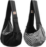 Tomkas Small Dog Sling Carrier - Classic Pocket & Classic Strap - Wrap Carrier - for 3-10 lbs Pets(Black) - Image 10