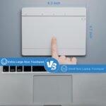 Wireless Bluetooth Trackpad for Windows 10/11, Supports 3 Connection Modes, High-Precision Multi-Gesture Touchpad, Compatible with PC Laptop Computer - Image 5