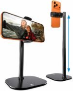 COOPER ChatStand Sturdy Cell Phone Holder, iPhone Stand for Desk, Recording | 9-13" Adjustable, Weighted Metal Base, Tabletop Tripod, for Filming, Video Calls, FaceTime; fits all iPhone, Samsung, Android - Image 2