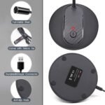 USB Microphone, 360 Degree Adjustable Gooseneck Design, Mute Button & LED Indicator, Noise-Canceling Technology, Plug & Play, Compatible with Windows & MacOS - Image 4