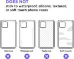 PopSockets Adhesive Phone Grip, Holder- Clear | Secure Comfortable Hold, Anti-Drop, Kickstand, Clear, Translucent - Image 6