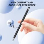 Stylus (10Pcs), Stylus Pen for Touchscreen, High Precision and Sensitivity Stylus Pen for iPad/iPhone/Samsung/Android Smartphone and Tablets, Compatible with All Capacitive Touch Screen (Black/White) - Image 5