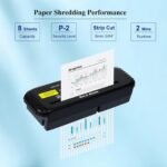 Wingwise 8 Sheets Paper Shredder for Home Office | No Basket, Extendable Arm, P-2, 2 Mins - Image 3
