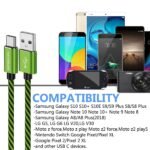 Teyssor USB C Cable 10FT 5-Pack Nylon Braided USB A to Type C Fast Charging Cord Compatible with Samsung Galaxy S24 S23 S22, Note 20 10 9 8, Moto G7 G8 - Image 7