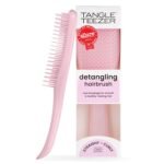Tangle Teezer Ultimate Detangler Brush, Straight to Wavy, Millennial Pink | Patented two-tier, regular-flex teeth reduce breakage & split ends on wet or dry hair; Shower-friendly hairbrush for all ages - Image 2