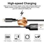 USB to Lightning Cable, 5 Pack iPhone Charger Fast Charging Cord (Black) | 3/3/6/6/10FT Nylon Braided High-Speed Data Transfer Apple MFi Certified Wire for iPhone 14/13/12/11/X/Max/8/7/6/5/SE/Plus - Image 4