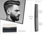 3 Pack Carbon Fiber Cutting Comb - Professional 8.15' Styling Comb for All Hair Types, Fine and Wide Tooth - Image 6