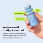 Peach Slices - Smoothing Solution Ingrown Hair Treatment (1.69 oz) - Smooth, Relieve, Soften Skin - 360 Roller - BHA, AHA, PHA, Niacinamide, Licorice - Vegan & Cruelty Free - Korean Skin Care & Beauty - Image 4