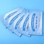 100pcs Disposable Textured Deep Cleaning Teeth Wipes Finger Brush Oral Brush Clean Wipes - Image 4