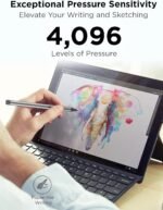 Lenovo Digital Pen 2 (Laptop) - Ultra-Tactile Response - 4,096 Levels of Pressure - Natural Feel Elastometer Pen Tip - Extended Battery Life - Silver, Grey - Image 5