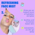 Skincare Cleanser, Moisturizer & Facial Mist Girls Birthday Gift Set | Safe for Sensitive Skin, Alcohol-Free Dermatologists Approved Skin Care Routine, Foam Wash, Cream & Mist, Girls 8-12 - Image 5