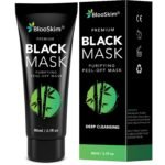 Blooskim Blackhead Remover Mask for Face: Black Peel Off Face Mask – Charcoal Peel Off Face Mask for Oily & Combination Skin – Refreshing Botanical Formula, 2.8 fl oz - Image 2