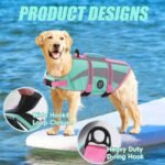 EMUST Dog Life Vests, Lightweight Dog Flotation Vest for Boating Swimming | Dog Safety Swimsuit for Small Dogs with Enhanced Buoyancy, Adjustable Puppy Dog Flotation Vest, NewTurquoise, XS - Image 4