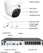 REOLINK 16CH 4K Security Dome Camera System with 4TB HDD RLK16-800D8 | 8pcs 8MP PoE Cameras, Smart Person/Vehicle Detection, 16CH NVR, H.265, 24/7 Recording, High Bitrate & Clear Stream - Image 9
