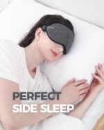 MZOO Luxury Sleep Mask for Back, Side Sleeper, Complete Light Blocking Sleeping Eye Mask Night Blindfold, 3D Zero Pressure & Spacious for Lash Extensions, Breathable Soft Eye Cover Flight Nap Travel - Image 3