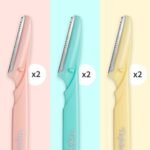 Tinkle Dermaplaning Tool 6ct, Dermaplane Razor for Women, Safe and Easy Peach Fuzz Remover, Eyebrow Trimmer with Protective Cover, Stocking Stuffers - Image 4