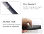 3 Pack Carbon Fiber Cutting Comb - Professional 8.15' Styling Comb for All Hair Types, Fine and Wide Tooth - Image 5