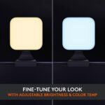 Logitech for Creators Litra Glow Premium LED Streaming Light - Graphite | Computer lighting for video conferencing, Zoom meetings, adjustable mount, desktop app control for PC/Mac - Image 8