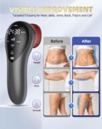 3-in-1 Body Sculpting Machine with Red Light, Vacuum Suction & Microcurrent | Cellulite Massage Tool for Arms, Legs, Waist & Belly, Skin Smoothing and Contouring Device for Home/Travel Use, 3 Cups, Timer - Image 4