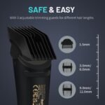 PRITECH Manscape Body Hair Trimmer - Waterproof Pubic Hair Ball Trimmer, Ceramic Blade Shavers Electric Razors for Men with USB-C Charging, Wet/Dry Use, Nick-Free Mens Grooming Kits, Gifts for Men - Image 4