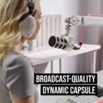 RØDE PodMic USB Dynamic Broadcast Microphone with XLR and USB Connectivity for Podcasting, Streaming and Content Creation (White) | XLR and USB Connectivity for Podcasting, Streaming and Content Creation White - Image 4