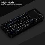 K808 Mini Keyboard with Touchpad, 2.4G + BT, with 7-Color Backlight | 600mAh rechargeable battery, laser pointer, compatible with pc/tv/htpc,and other devices, for travel,office and home use - Image 9