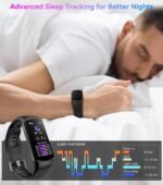 Smart Watch Fitness Tracker with 24/7 Heart Rate, Blood Oxygen Blood Pressure Monitor Sleep Tracker 120 Sports Modes Activity Trackers Step Calorie Counter IP68 Waterproof for Andriod iPhone Women Men - Image 8