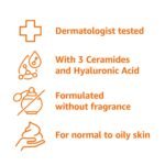 Amazon Basics Foaming Facial Cleanser with Ceramides & Hyaluronic Acid, Gentle Daily Face Wash, Non-Comedogenic, Fragrance-Free, 12 fl oz - Image 4