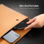 Fast Wireless Charger,20W Max Wireless Charging Induction Pad,Black | Metal Frame Ultra Slim Design,[20W SUPER Fast Charging] Compatible with iPhone 17-11/Airpods,Samsung Galaxy/Buds,LG/Pixel - Image 9
