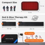 Red Light Therapy Pad for Body, 90 LEDs with Wearable Infrared & Blue Light | 13"x7.3" Pad with 460nm Blue, 660nm Red & 850nm NIR Light, 27 Customizable Options for Personalized Use - Image 8