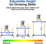 Dog Agility Hurdle, 2 Jump Bar Sets Indoor Outdoor Backyard Train - Image 4