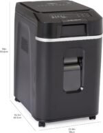 Amazon Basics 200-Sheet Auto Feed Micro Cut Paper Shredder with Pullout Basket, Black - NEW (Previously AmazonCommercial brand) - Image 6