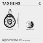 QR Code Dog Tags Personalized for Pets, Real-time Alerts, Black | No Subscription or Fees, No APP Easy to Use, Modifiable Online Profile, Emergency Contacts, Anti-Lost, Photos, All in one - Image 4