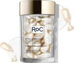 RoC Retinol Correxion Anti-Aging Wrinkle Night Serum Capsules, 30 count | Retinol serum for face, dally treatment for tine lines, post acne scars, with ceramides & antioxidants, reitnol night serum - Image 2