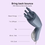 Conair Hair Steamer with Hair Diffuser Attachment, Lightweight & Portable | Travel hair diffuser and steamer refreshes day-old curls with 1-lb design, refillable 80 mL tank, and 6-foot cord - Image 5