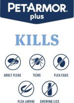 PetArmor Plus Flea & Tick Topical Dogs 89-132 lbs, 3-Month | Ideal for X-Large Dogs 89-132 lbs; Kills Fleas, Eggs, Larvae, Ticks & Lice; 3-month supply; Waterproof Nose-to-Tail - Image 4