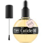 C CARE Sweet Almond Cuticle Oil for Nails, 2.5 oz – Overnight Cuticle Repair Oil for Dry Cuticles, Nail Strengthener & Moisturizer, Includes Dropper & Brush - Image 2