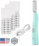 SPA SCIENCES - SIMA Patented Dermaplane Razor for Women Face | Painless 2-in-1 Facial Exfoliation & Peach Fuzz Hair Removal, Anti-Aging, 3 Speeds, Rechargeable, 19 Weeks Treatment - Image 3