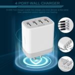 USB Charger Cube, Wall Charger Plug, AILKIN 4.8A 4-Muti Port USB Adapter | Power Plug Charging Station Box Base Replacement for iPhone 15 14 13 12 16 Pro Max/X/17, iPad Samsung Phones Charging Block - Image 5