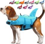EMUST Large Dog Life Jacket, Pet Life Vests for Swimming, Small/Medium/Large Dog Flotation Vest with Rescue Handle for Water at Pool, Beach, Boating (XL,Pool Blue) - Image 2